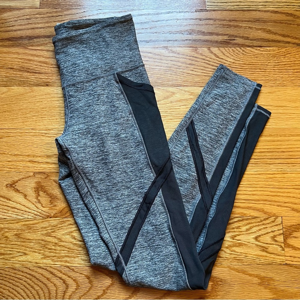 Ivivva gray and black leggings size 14